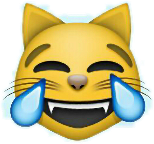 Emoji Cat Funny Happy Laugh Kjapa Riverdale Lol Swag - Joy Cat Emoji (524x490), Png Download