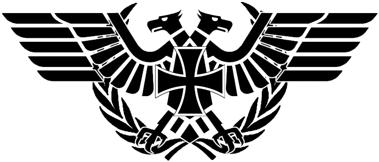 Imperial Guard - White Supremacist Eagle Tattoo (800x357), Png Download