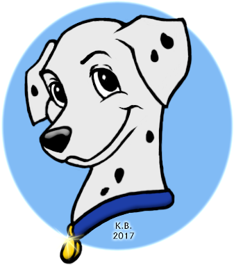 Dalmatian Clipart Dog Filter Transparent - One Hundred And One Dalmatians (345x385), Png Download
