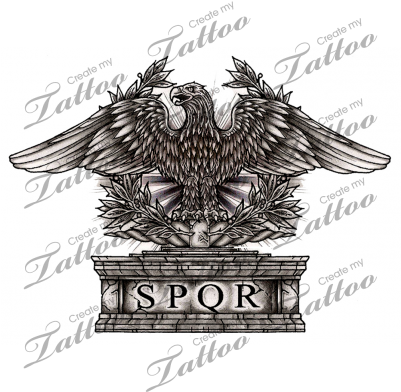 Transparent Stock Marketplace Tattoo Eagle Createmytattoo - Roman Eagle Tattoo (400x400), Png Download