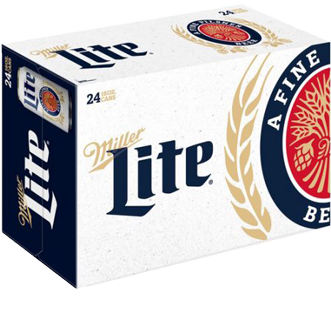 Millerlite - Miller Lite 24pk (380x380), Png Download