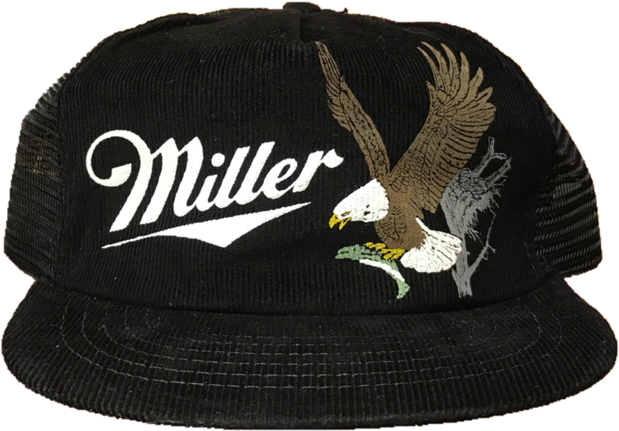 Miller Lite Vintage Corduroy Trucker Snapback - Miller Brewing Company (1024x1003), Png Download