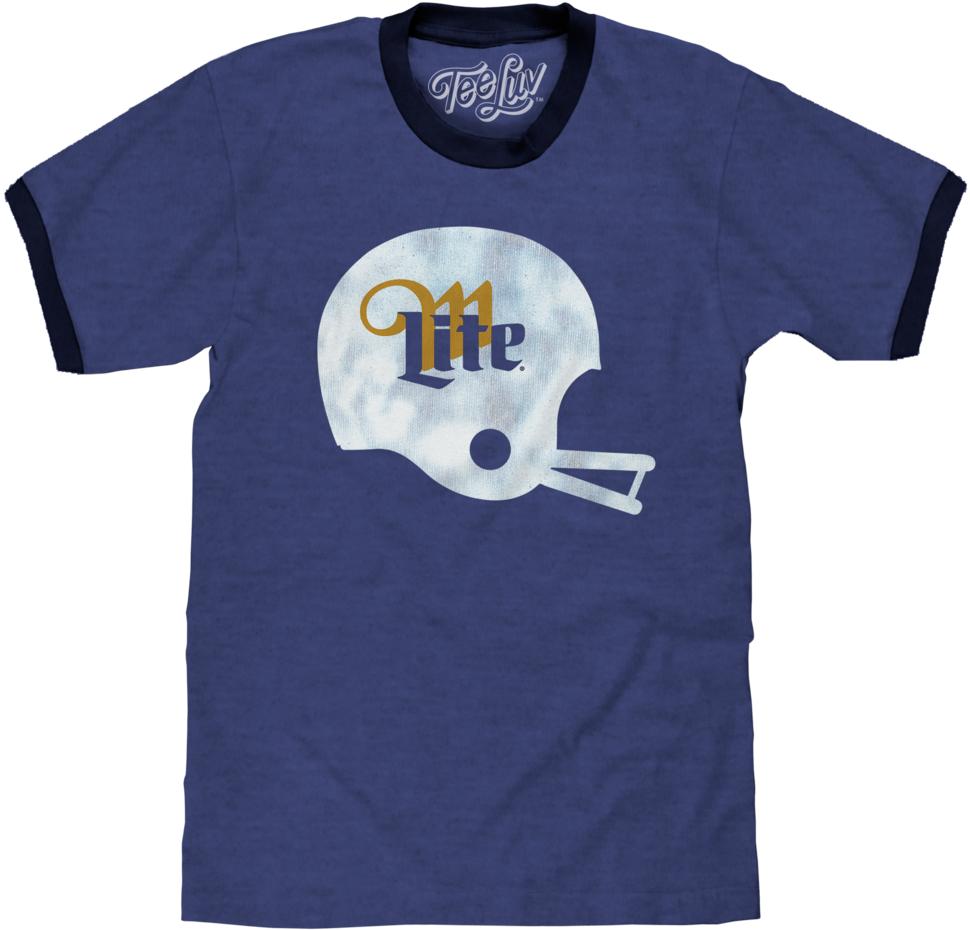 Miller Lite Helmet Logo - Miller Lite Helmet Logo | Soft Touch Tee-medium (999x1024), Png Download