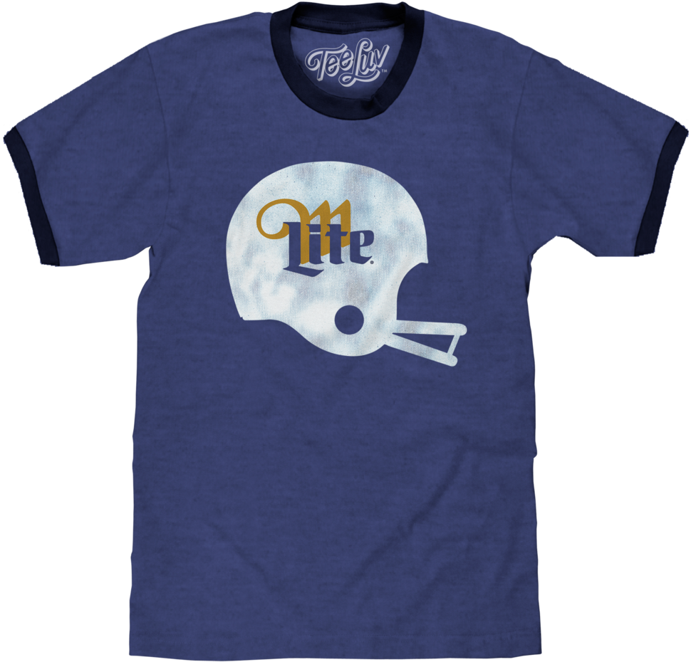 Miller Lite Helmet Logo Miller Lite Helmet Logo Soft Touch Tee
