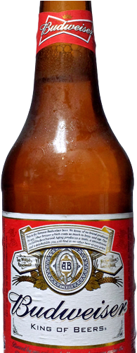 Budweiser Bottles - Budweiser (450x500), Png Download