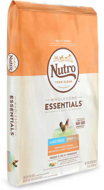 Nutro™ Wholesome Essentials™ Large Breed Puppy Farm-raised - Chicken And Brown Rice Food For Large Breed Senior (640x640), Png Download