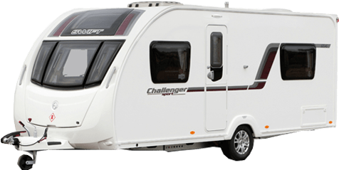 Challenger Caravan - Car Caravan (480x350), Png Download