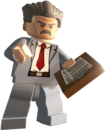 John Jonah Jameson - John Jonah Jameson Lego (398x479), Png Download