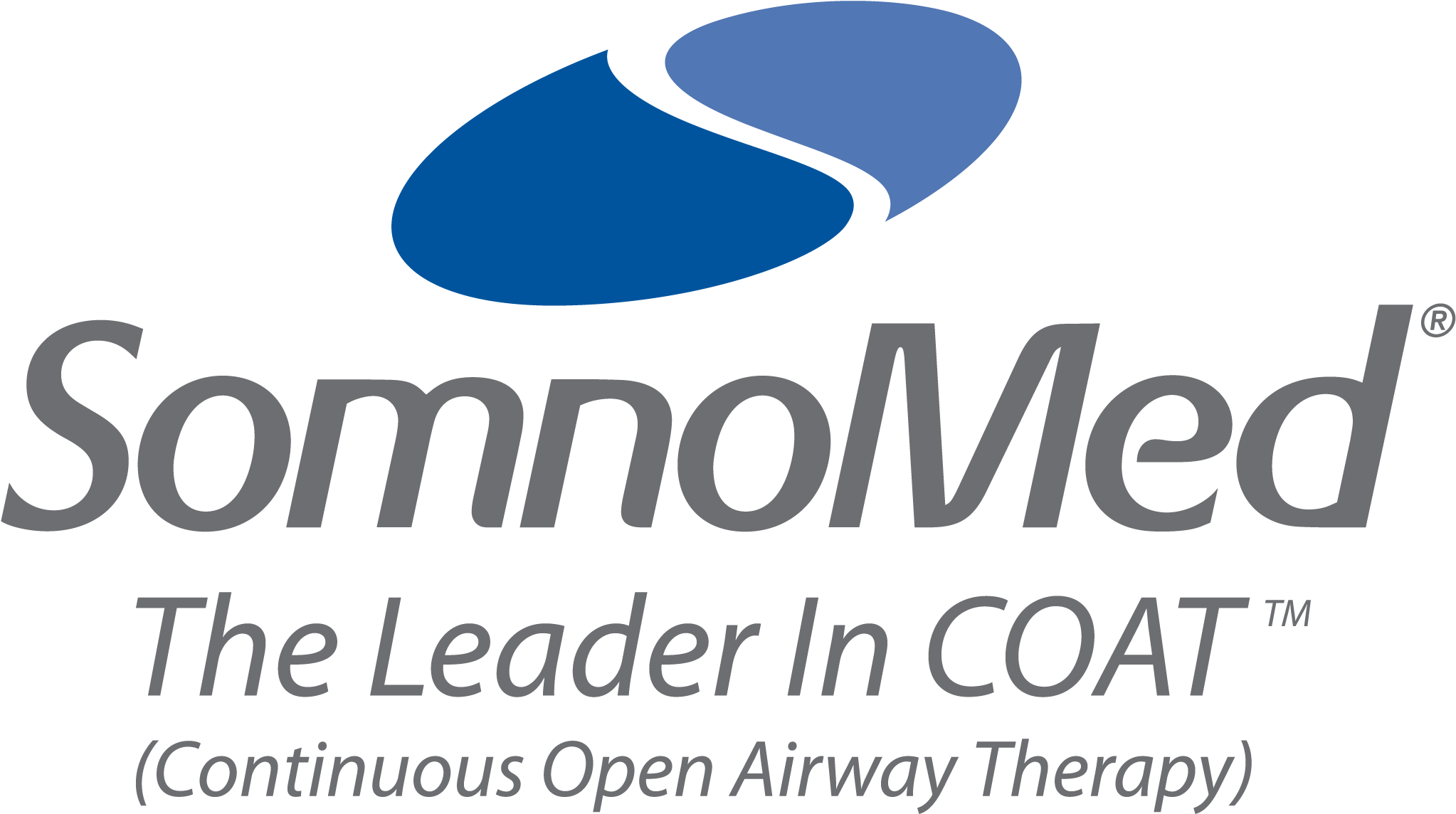 Sm Coat Logo Grey Blue Lg 300dpi - Somnodent Logo (2157x1200), Png Download