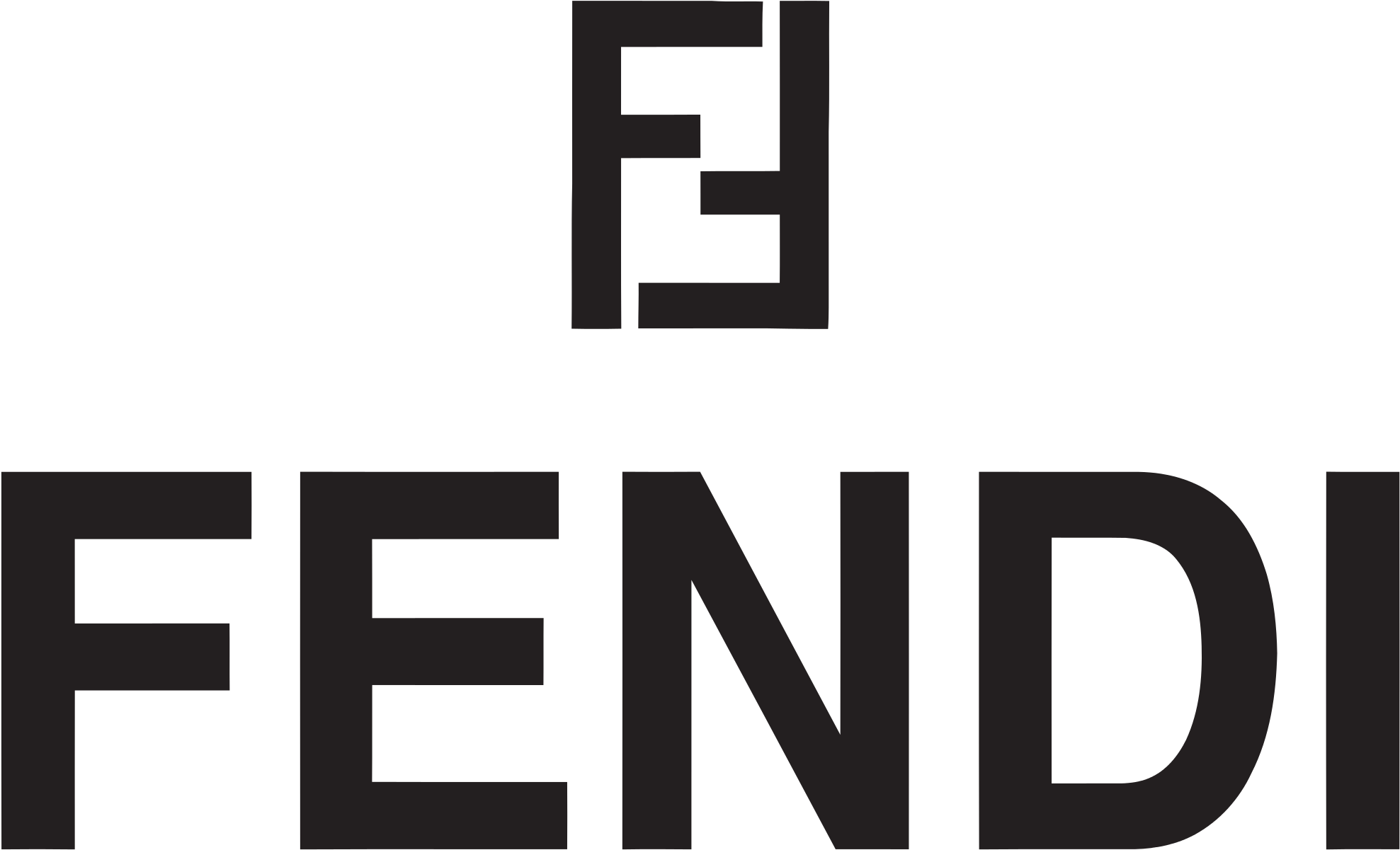 Open - Fendi Logo Png (2000x1220), Png Download