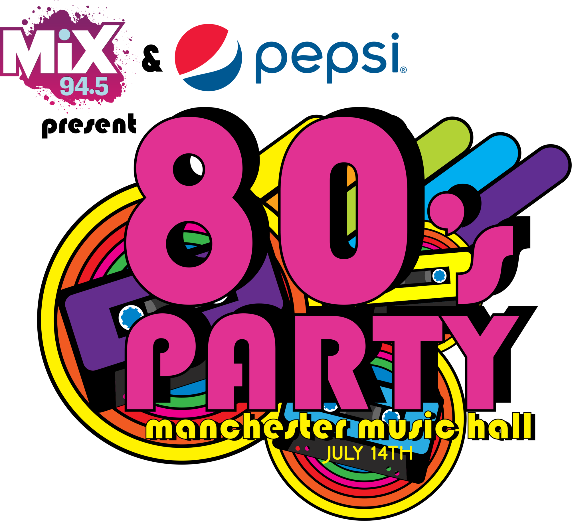 5 And Pepsi's 80s Party - Pepsi (2048x1831), Png Download