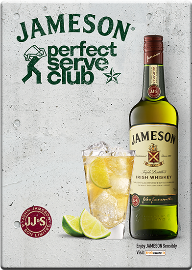 Jameson Perfect Serve Club - Jameson Original Irish Whiskey 12x 5cl Miniature Pack (457x600), Png Download