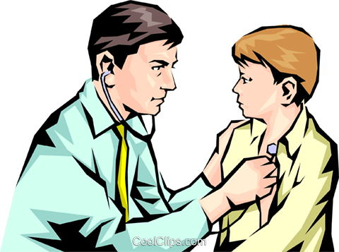 Png Transparent Library Doctor And Patient Clipart - Doctor With Patient Clipart Png (480x357), Png Download