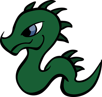 Dragon Cartoon Reptile Snake Baby Dragon D - Dragon Clipart (360x340), Png Download