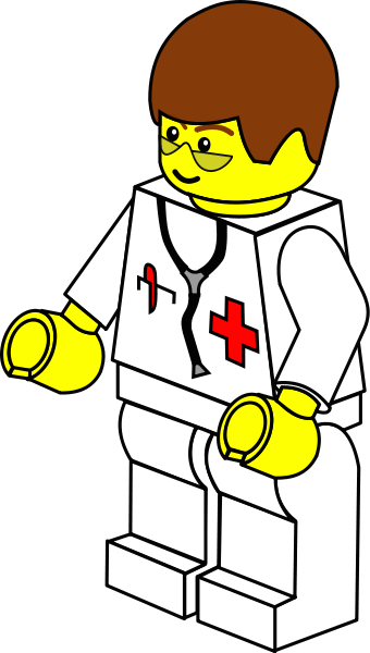 Lego Town Doctor Clipart Png (340x600), Png Download