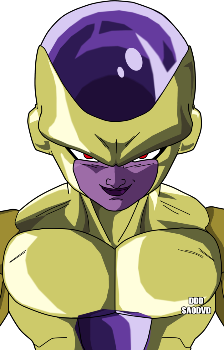 Golden Freezer- Gold Frieza By Saodvd Gold Frieza, - Dragon Ball Z Frieza Evolution (716x1116), Png Download