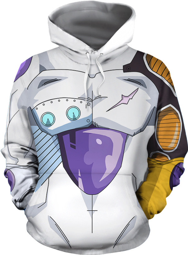 Dragon Ball Z 3d Pullover Hoodie - Frieza (1024x1024), Png Download
