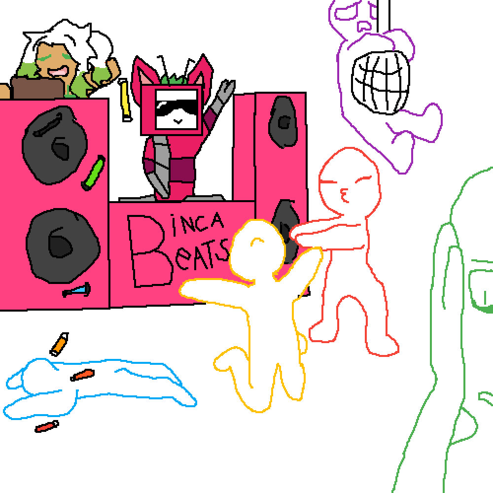 Sparkle On Glow-stick Duty - Cartoon (1000x1000), Png Download