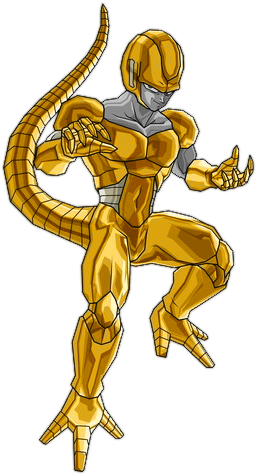 Gold Metal Cooler By Absalon - Dbz Golden Metal Cooler (350x480), Png Download