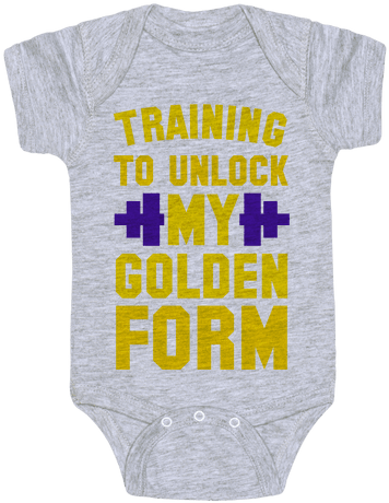 Training To Unlock My Golden Form Baby Onesy - Daddy Game Onesies (484x484), Png Download