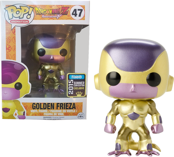 [hàng Đặt Trước] Đồ Chơi Mô Hình Funko Pop 47 Golden - Dragon Ball Golden Frieza Pop (600x600), Png Download