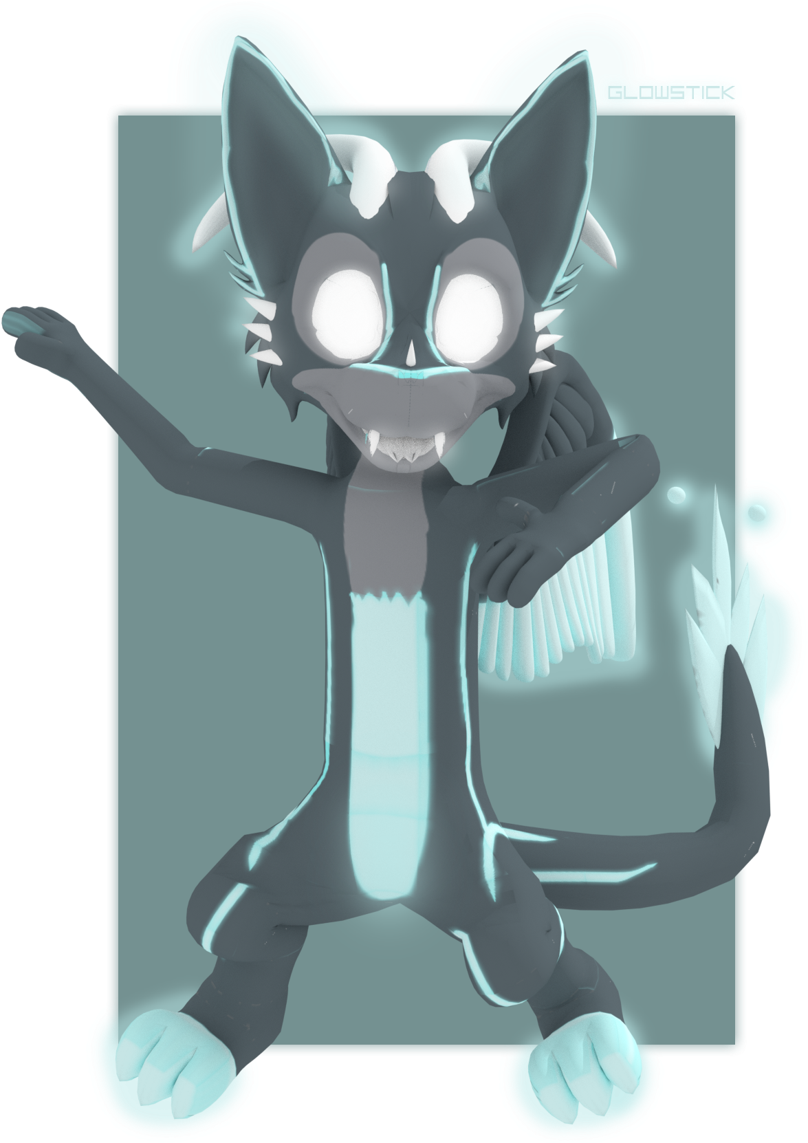 Glowstick 3d - Photograph (1283x1750), Png Download