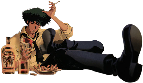 Svg Library Render Spike Anime And Manga Png Cutout - Cowboy Bebop Ah Well Whatever Happens Happens (599x380), Png Download
