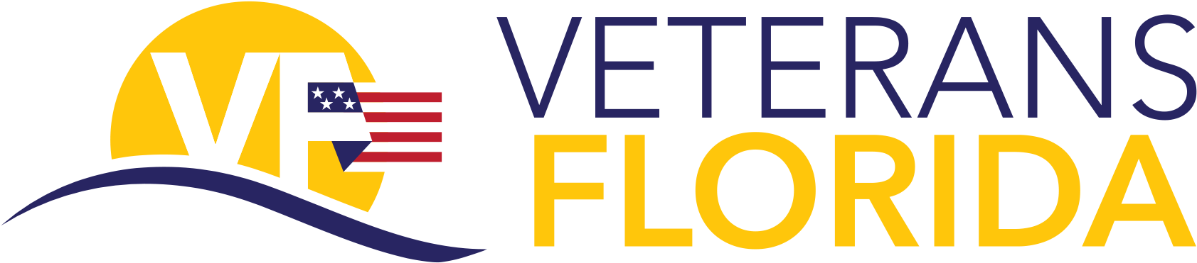 Veteran Business Loans - Veterans Florida Logo (1800x474), Png Download
