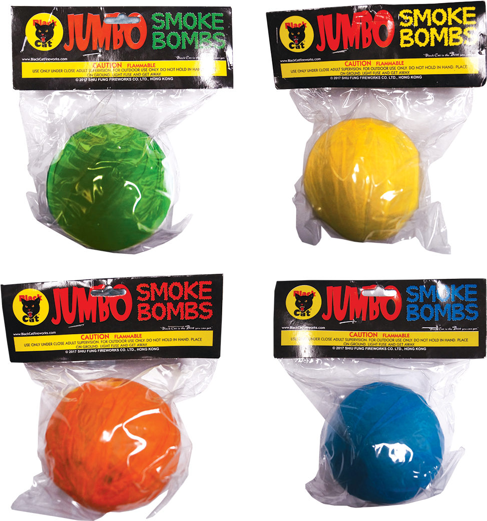 Jumbo Smoke - Black Cat Fireworks Smoke (1200x1200), Png Download