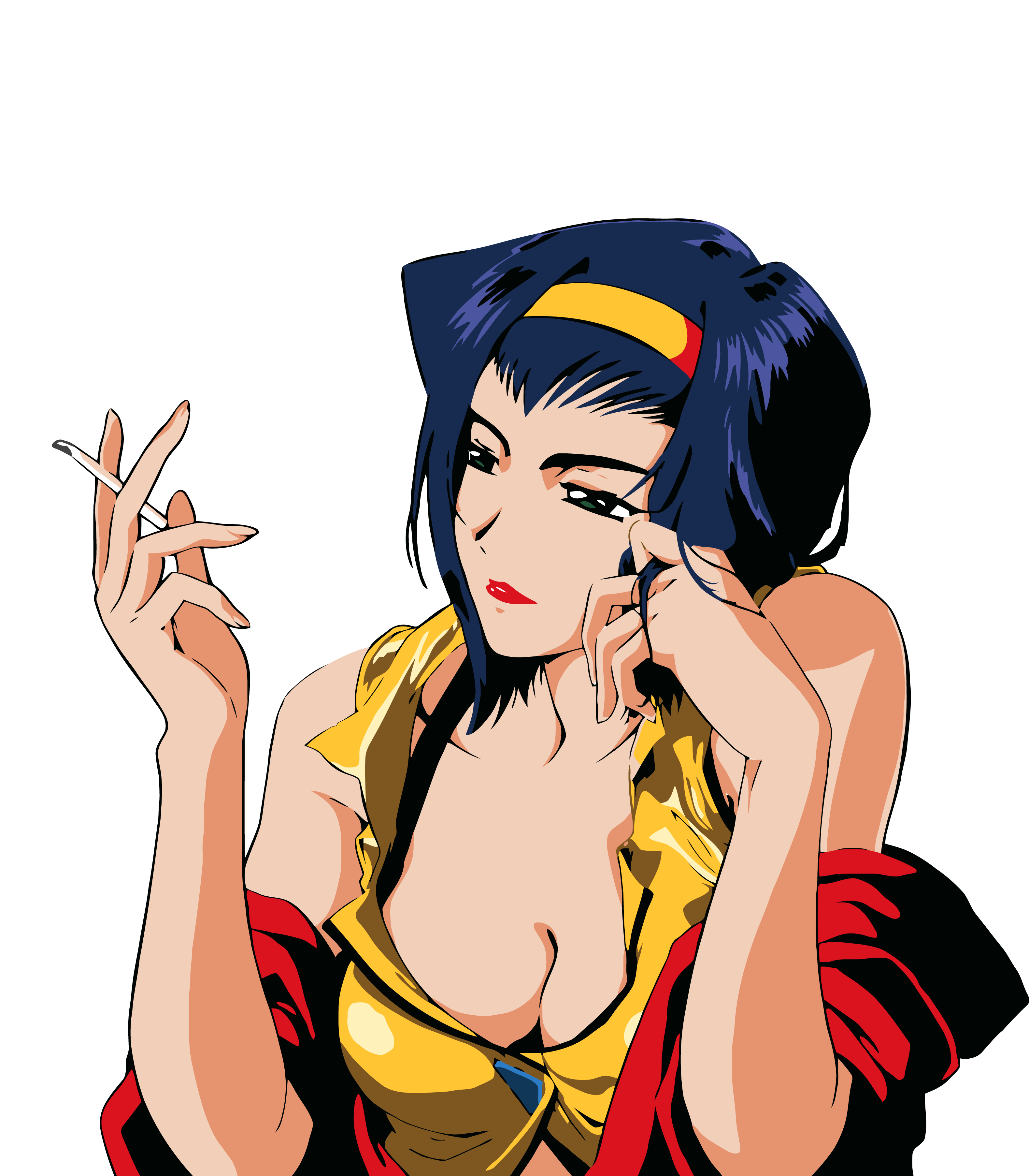 Png From Illustrator - Cowboy Bebop Faye Png (3159x3608), Png Download