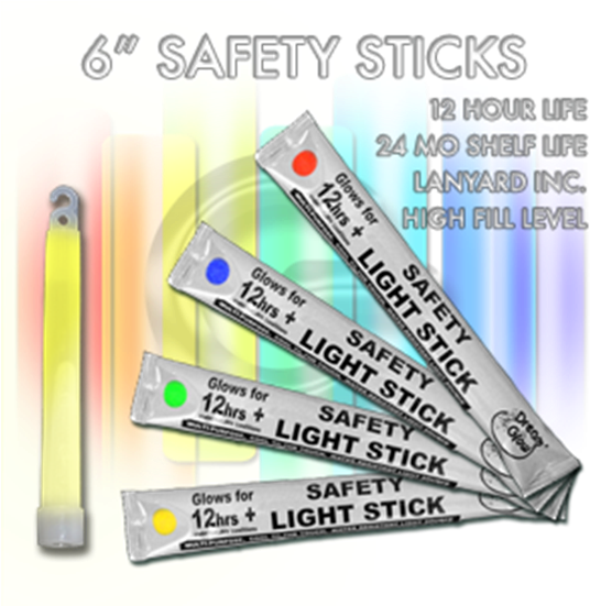 Download Wrapped 6" Safety Glow Stick Safety Glow Sticks Green PNG