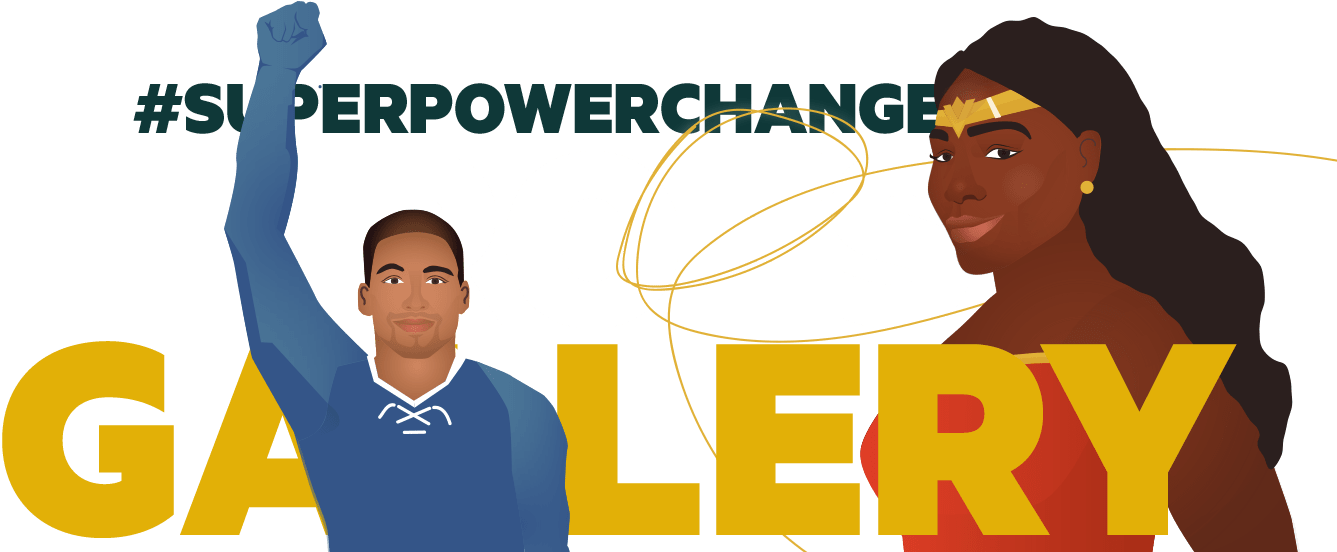 #superpowerchange Heroes Gallery (1440x561), Png Download