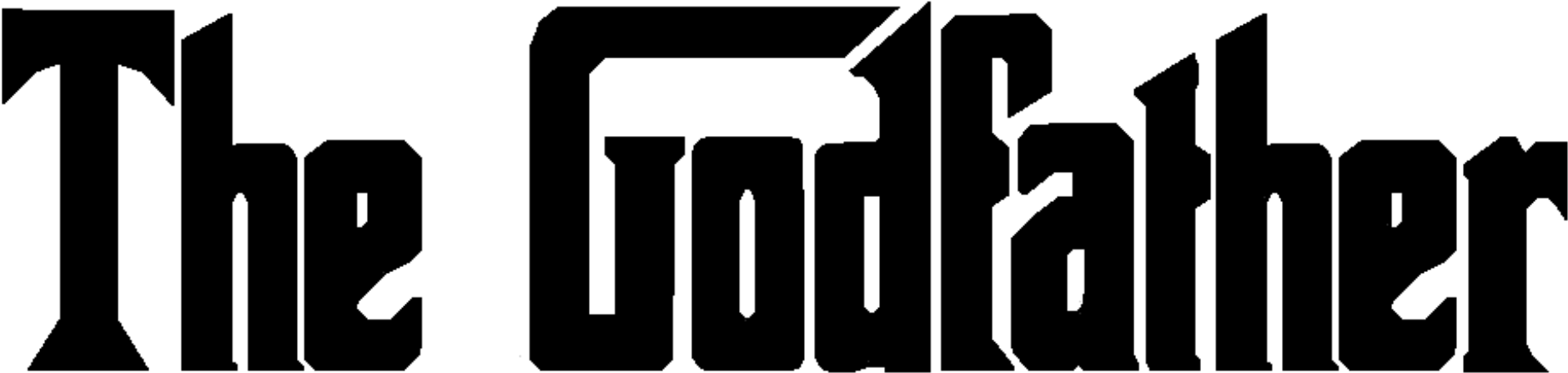 The Godfather Movie Horizontal Logo - Godfather Logo (1920x506), Png Download