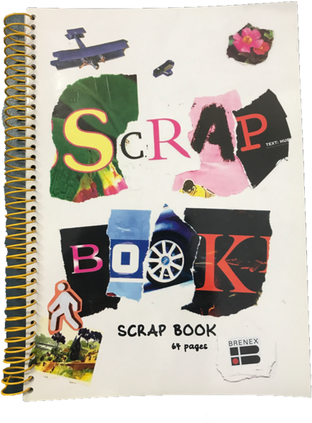 Scrap Book 64 Pages Spiral - Brenex Scrap Book 340x240mm 100gsm 64 Pages (480x640), Png Download