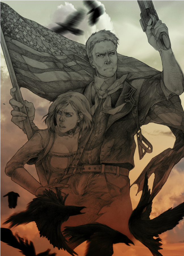 Арт Постер Bioshock Infinite - Bioshock (900x900), Png Download