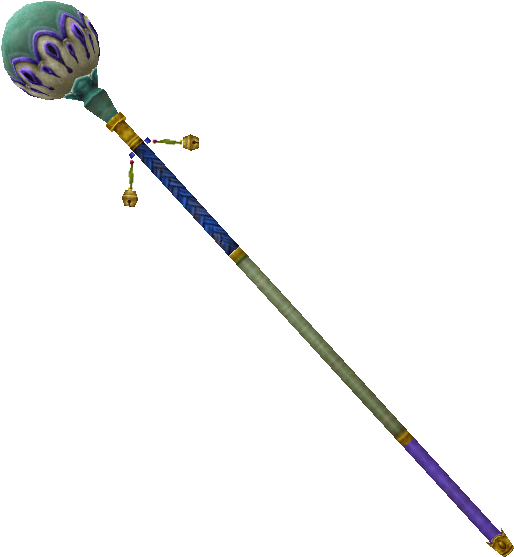Wizard S Final Fantasy - Final Fantasy Staff Model (520x559), Png Download