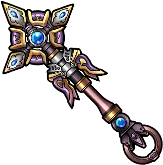 Gear-dark Steel Staff Render - Cartoon (380x380), Png Download
