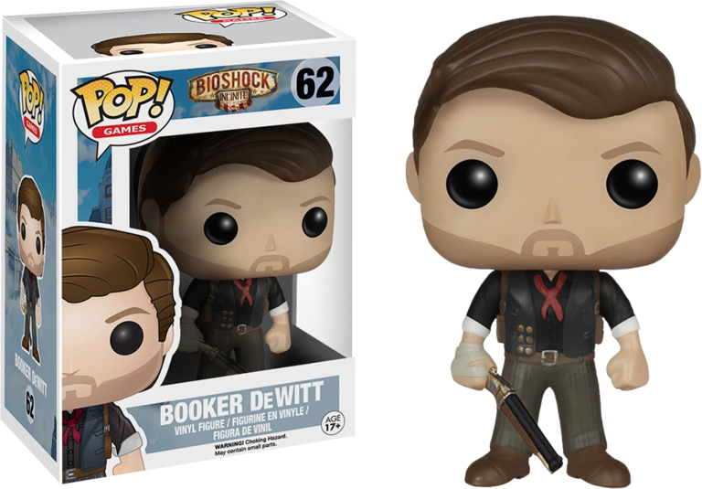 Booker Dewitt Pop Vinyl Figure - Funko Pop Bioshock (768x535), Png Download