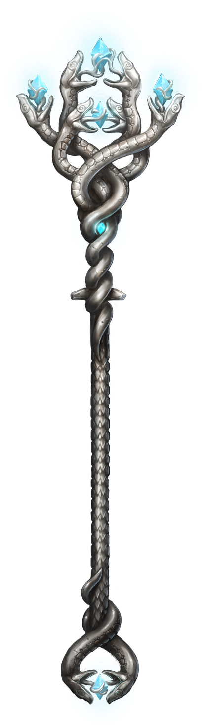 Staff - Cajados Rpg (447x1500), Png Download