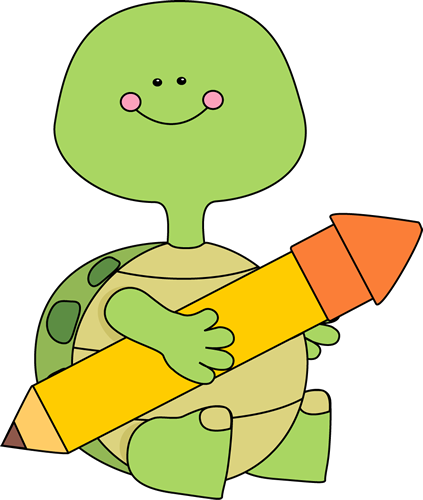 Car Clipart Turtle - Turtle Pencil Clipart (423x500), Png Download
