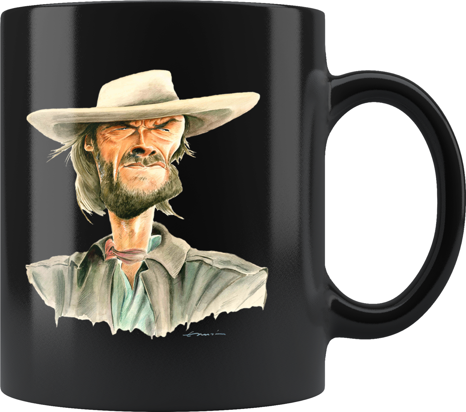 Clint Eastwood Mug - Mug (2000x2000), Png Download