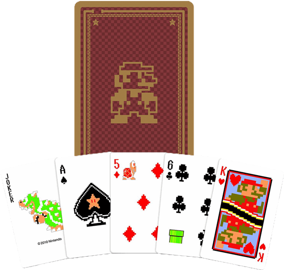 Super Mario Playing Cards (600x600), Png Download