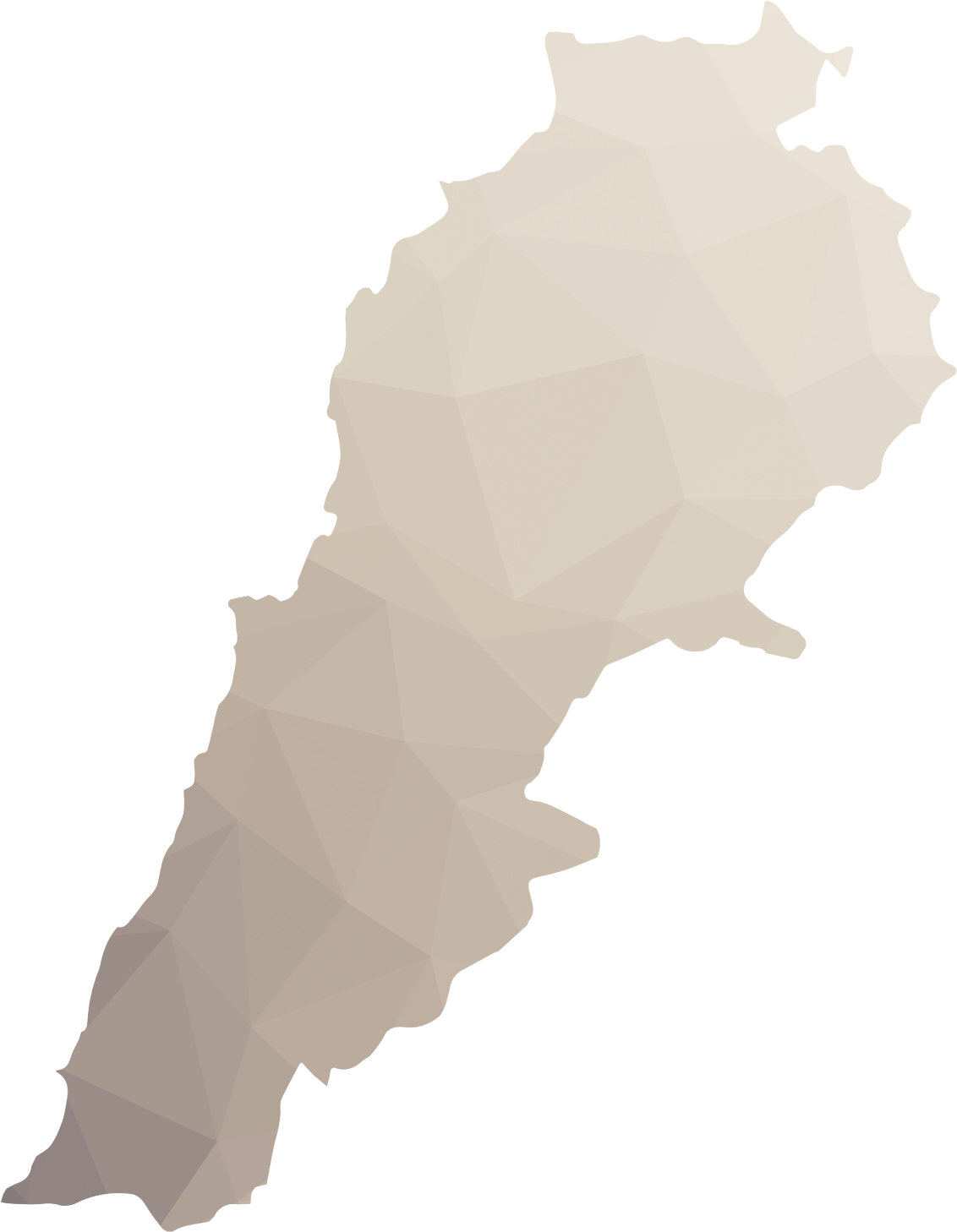 Map With No Markers - Lebanese Map Vector (1191x1573), Png Download