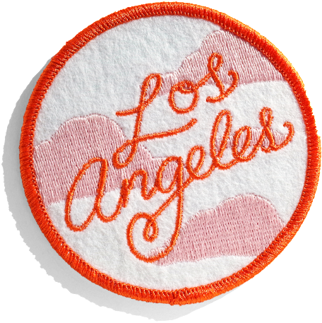 Los Angeles Patch (600x600), Png Download