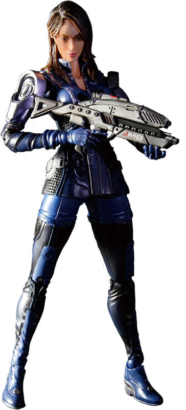Mass - Play Arts Kai Ashley Williams (364x800), Png Download