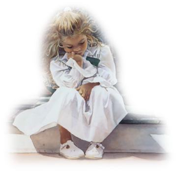 Child-thinking - Steve Hanks (358x350), Png Download