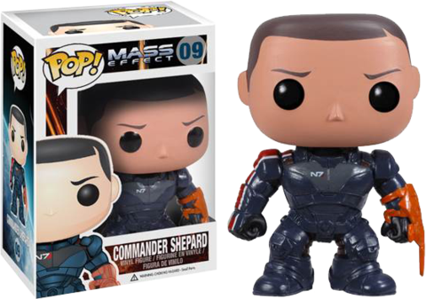 Mass Effect Funko Pop Commander Shepard - Mass Effect Funko (480x337), Png Download