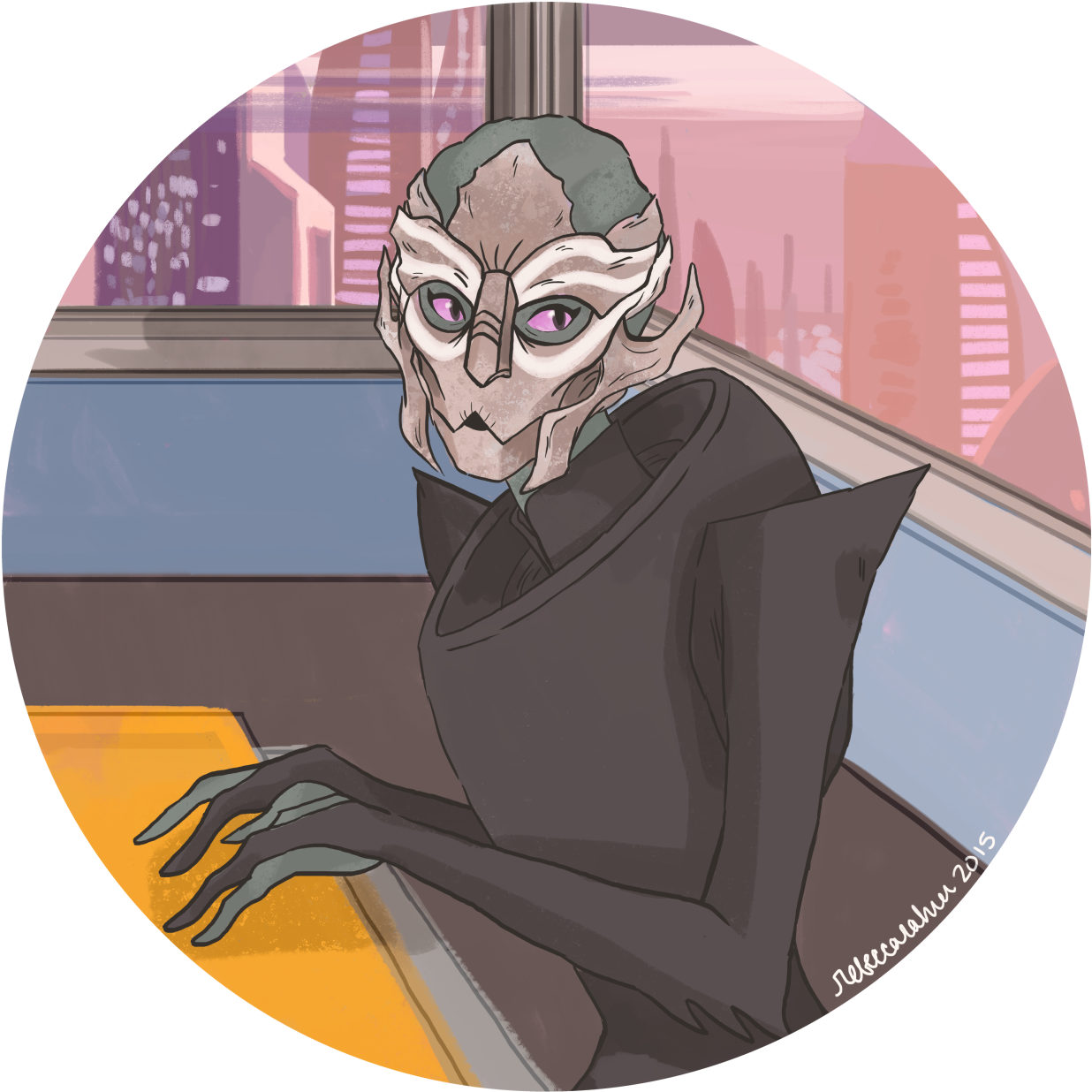 “laelia U Cute Lil Thing - Mass Effect (1280x1275), Png Download