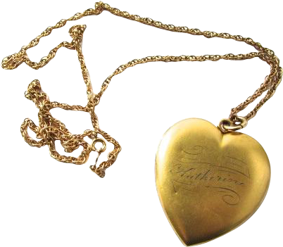 Heart Pendant Accessories Sticker - Gold Pendant Heart With Chain Png (401x401), Png Download