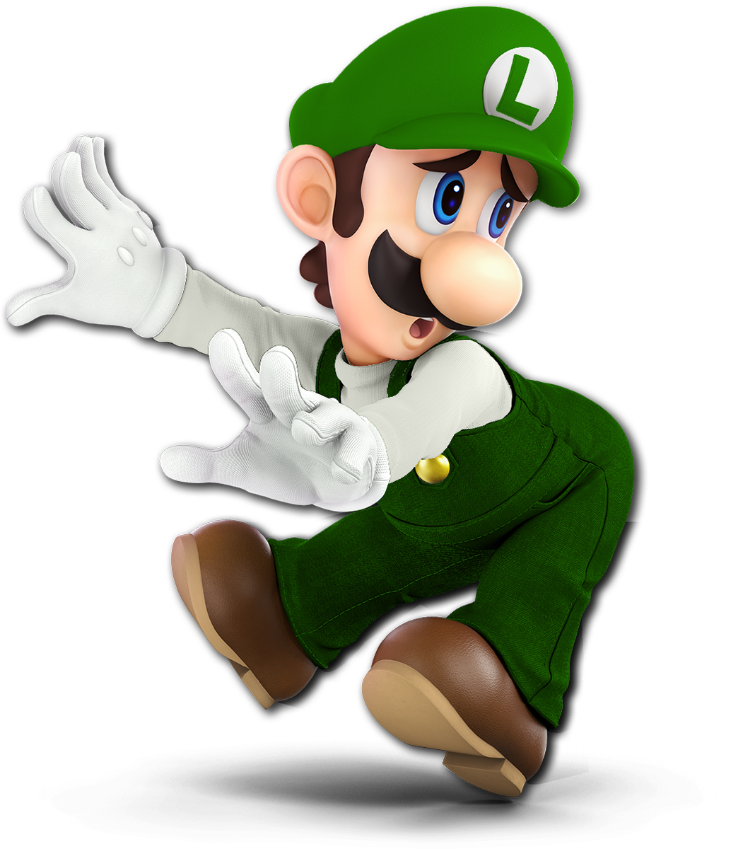 Custom Spooky Ultimate Renders On Twitter - Luigi Smash Bros Ultimate (1068x1200), Png Download